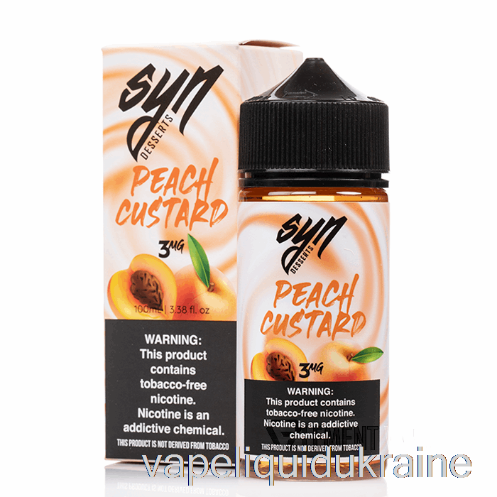 Vape Liquid Ukraine Peach Custard - Syn Liquid - 100mL 3mg